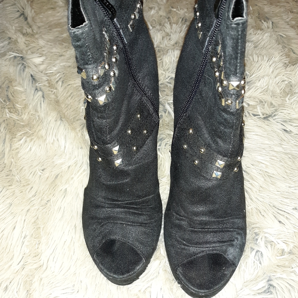 Black ankle boots